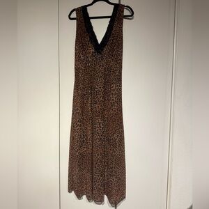 Leopard Print Sleeveless Dress
